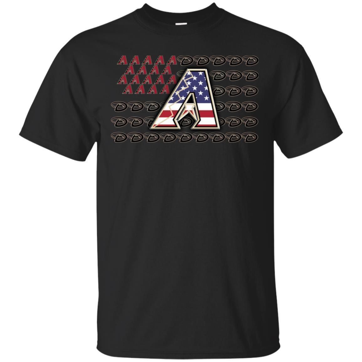 Diamondbacks American Flag T-Shirt - Yourtshirtman MLB Collection