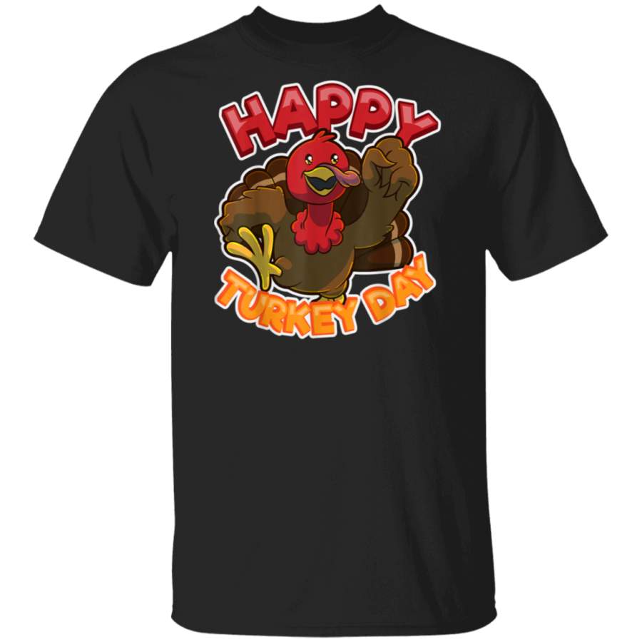 Thanksgiving Happy Turkey Day Holiday Gift T-Shirt