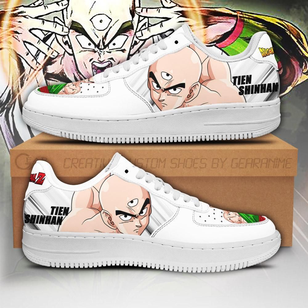 Tien Shinhan Dragon Ball Z Air Force Shoes Sneakers Custom Anime V17