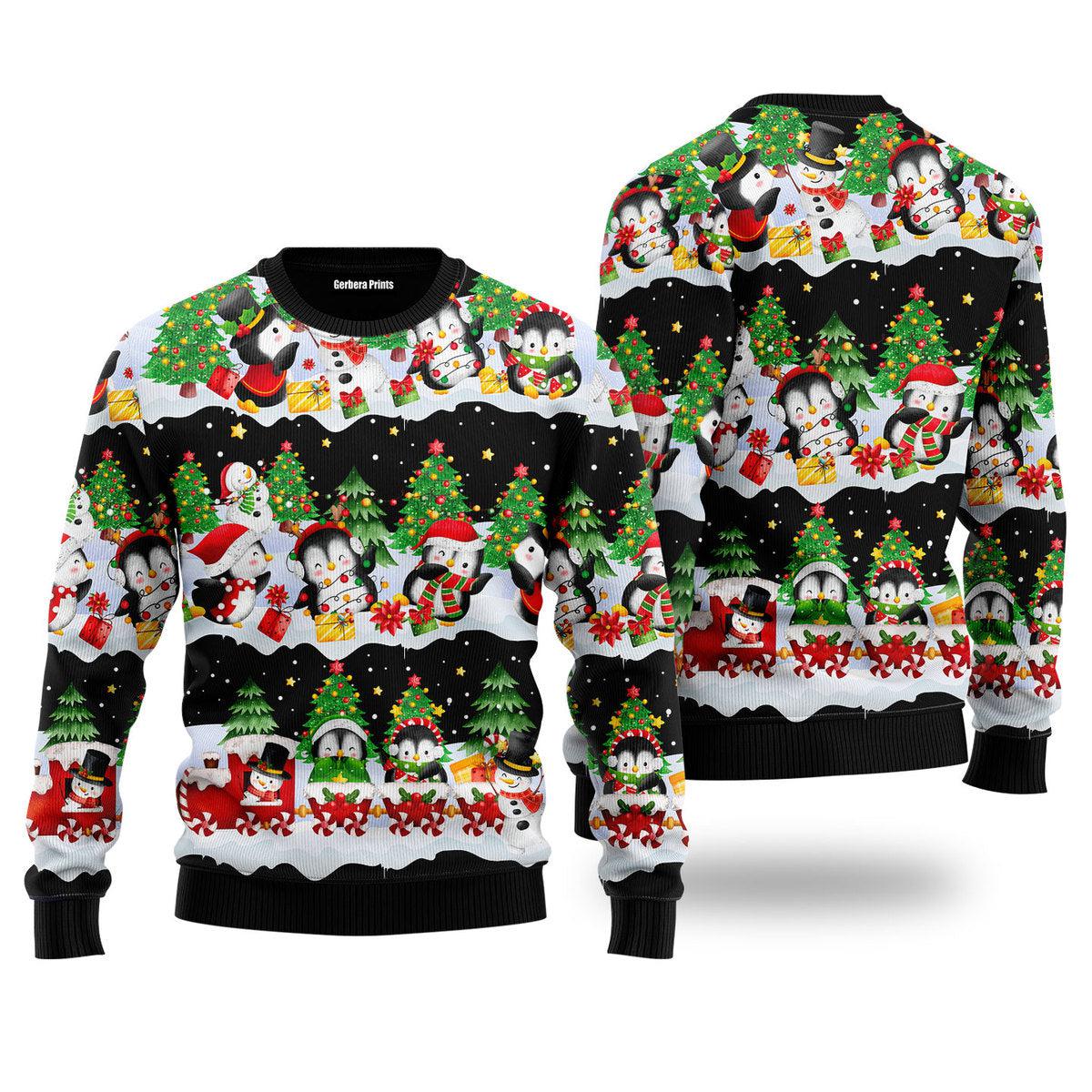 Penguin Christmas Ugly Christmas Sweater | For Men & Women | Uh1927