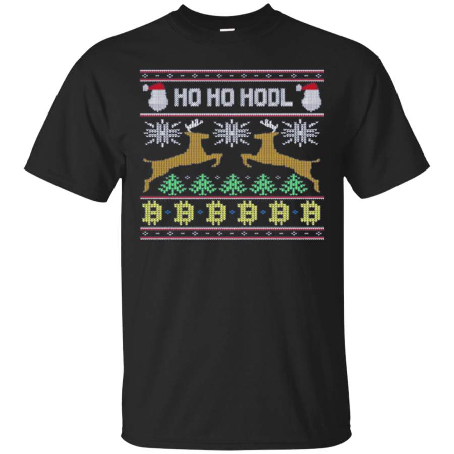 Bitcoin HODL Ugly Christmas Sweater BTC Long Sleeve T-shirt