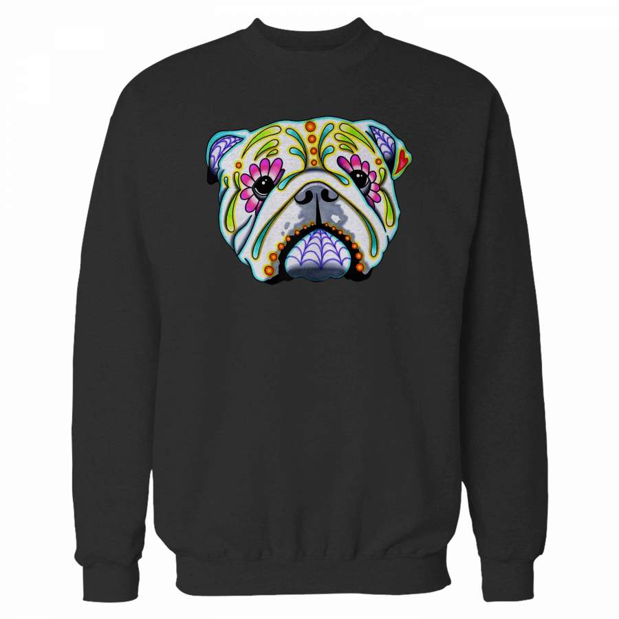 Day Of The Dead English Bulldog Sugar Sweatshirt