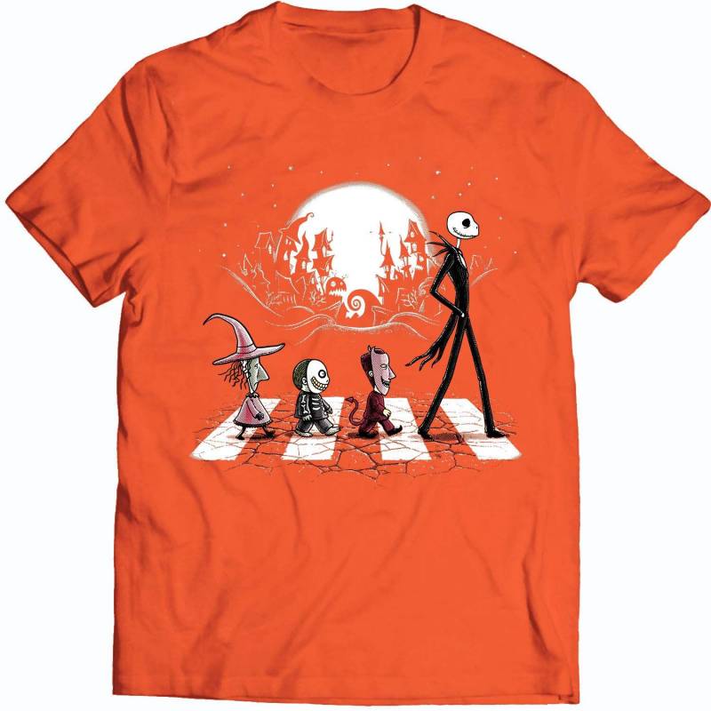 Abbey Road Jack Skellington And Babies Halloween Costume T Shirt Nightmare