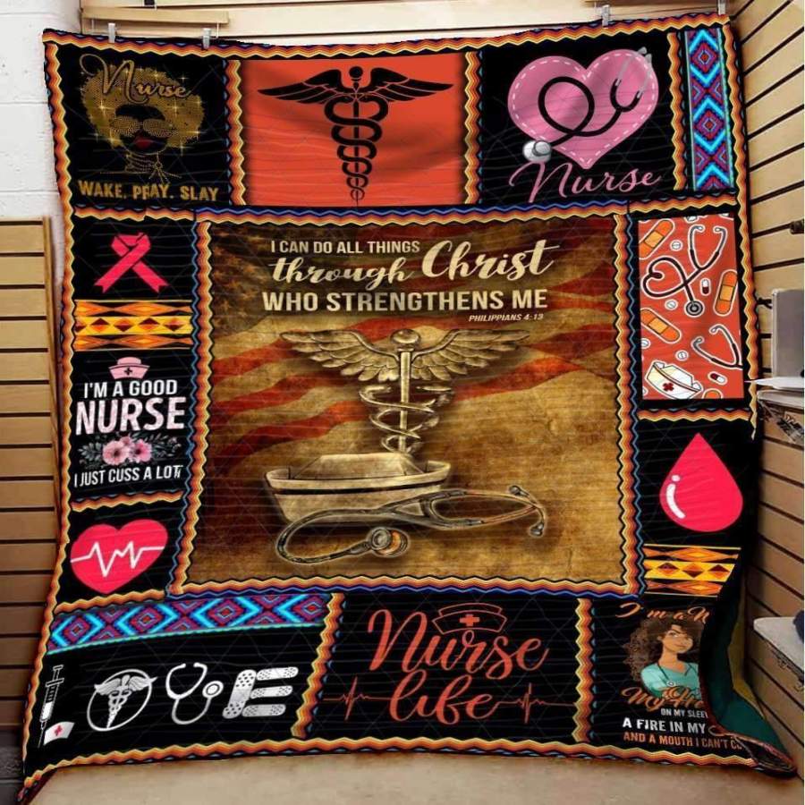 I Can Do All Things Through Christ Giving Nurse Blanket