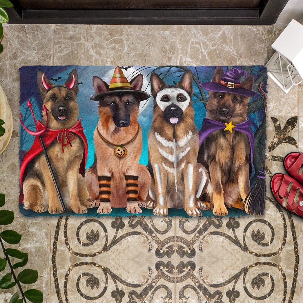 Tmarc Tee German Shepherd Halloween Doormat