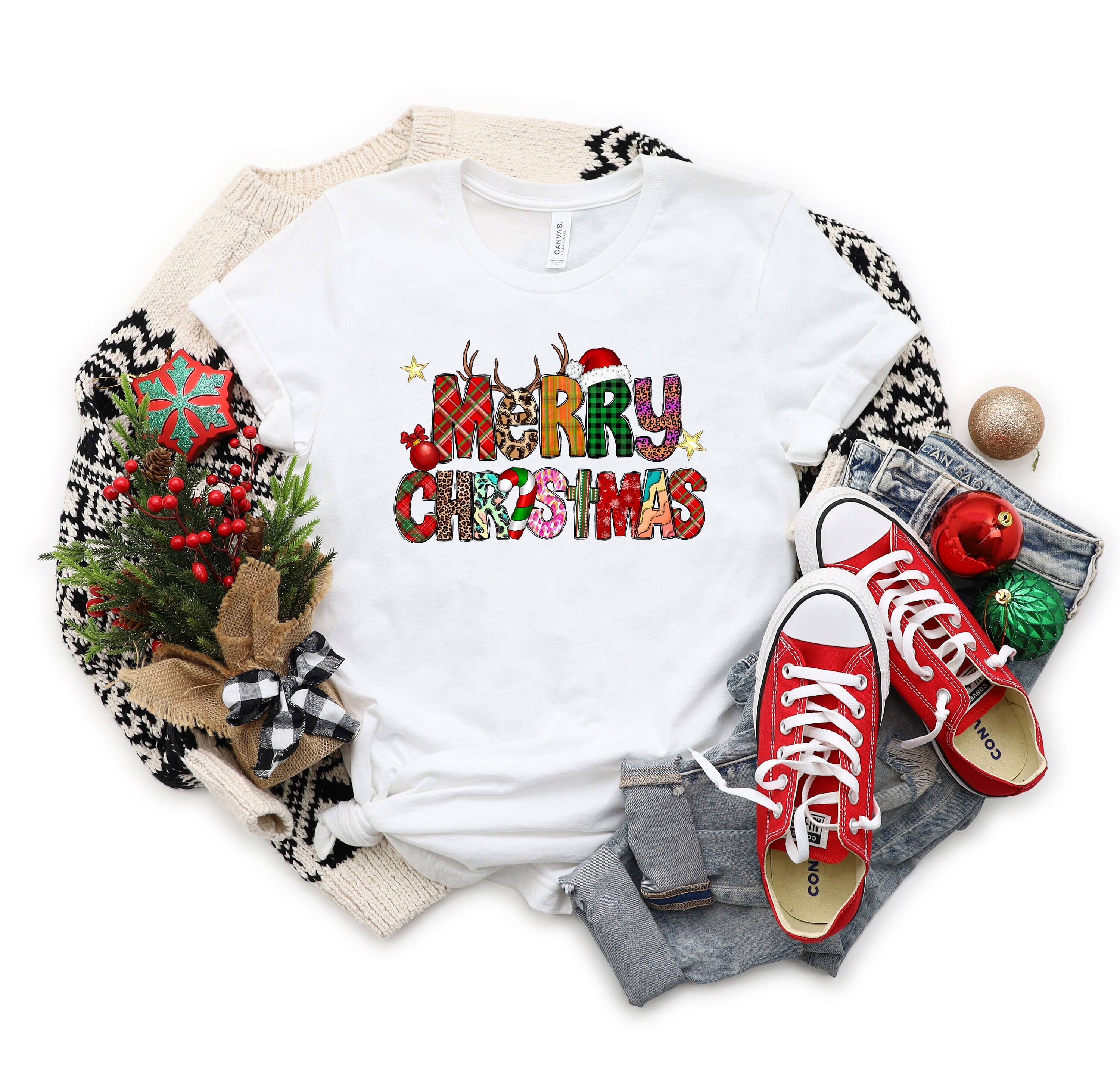 Christmas Shirt, Christmas Sweatshirt, Womens Christmas Sweatshirt, Christmas Sweatshirts for Women, Merry Christmas Sweatshirt Slaywomen Fashion