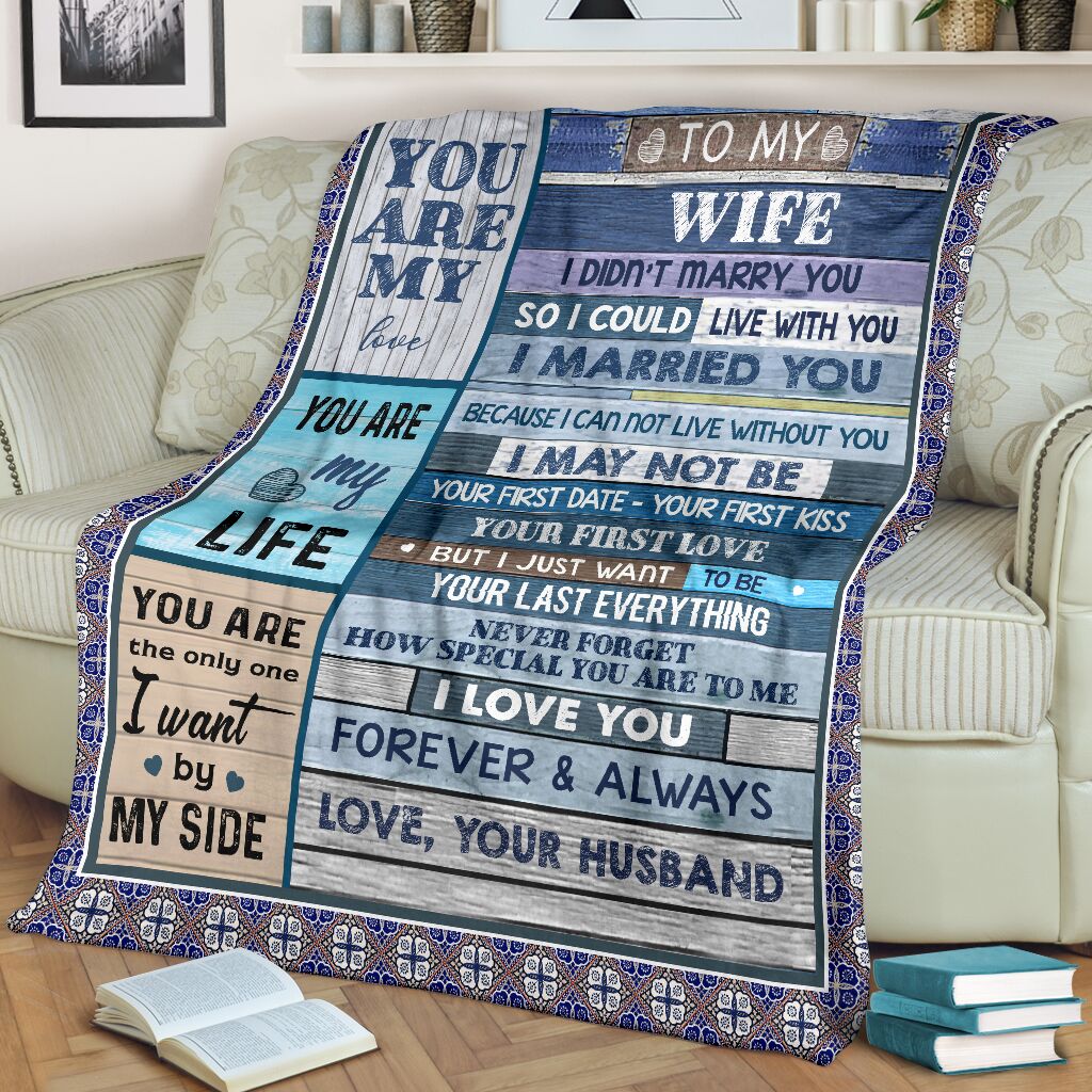 To My Wife, You Are My Love,Soft Blanket, Fleece Blanket, Gift For Wife Birthday Home Decor Bedding Couch Sofa Soft And Comfy Cozy