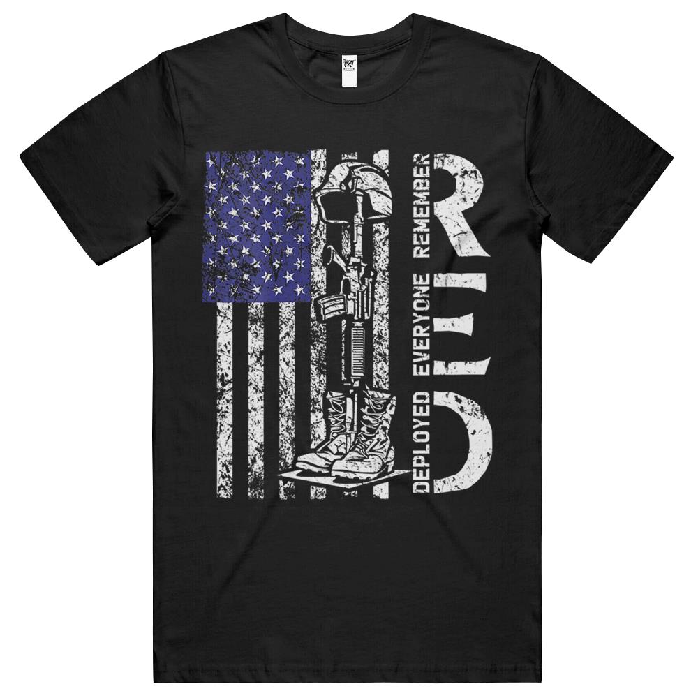 Womens Red Friday Remember Everyone Deployed Retro Us Army Military T Shirts