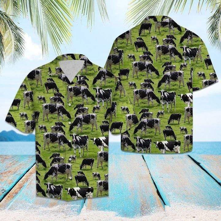 Cow Farm Hawaii Aloha Shirts Farmer Gift Dh Ha11588