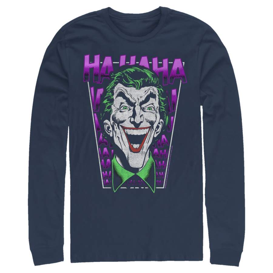 Batman Men’s Joker Ha Ha Frame  Long Sleeve Shirt