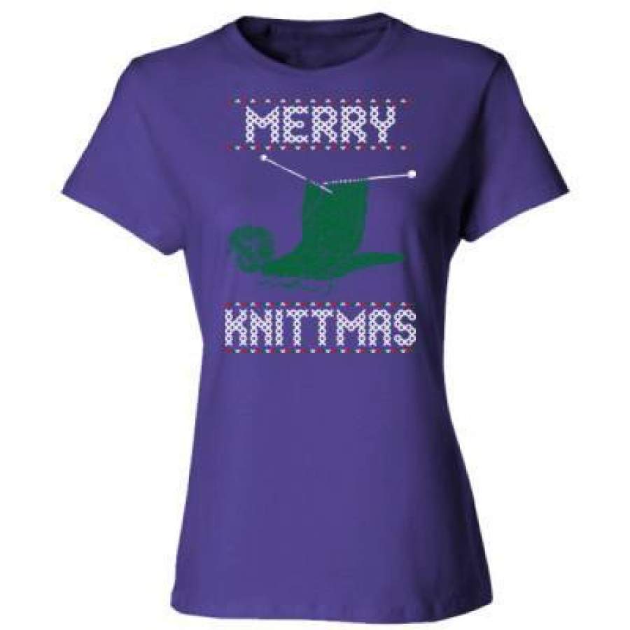 AGR Merry Knittmas Ugly Christmas Sweater – Ladies’ Cotton T-Shirt