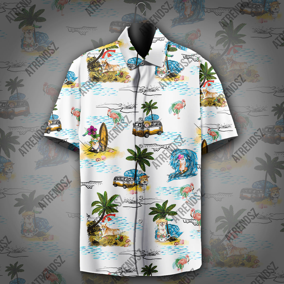 Atrendsz Cd All Over Print Hawaiian Shirt Collection