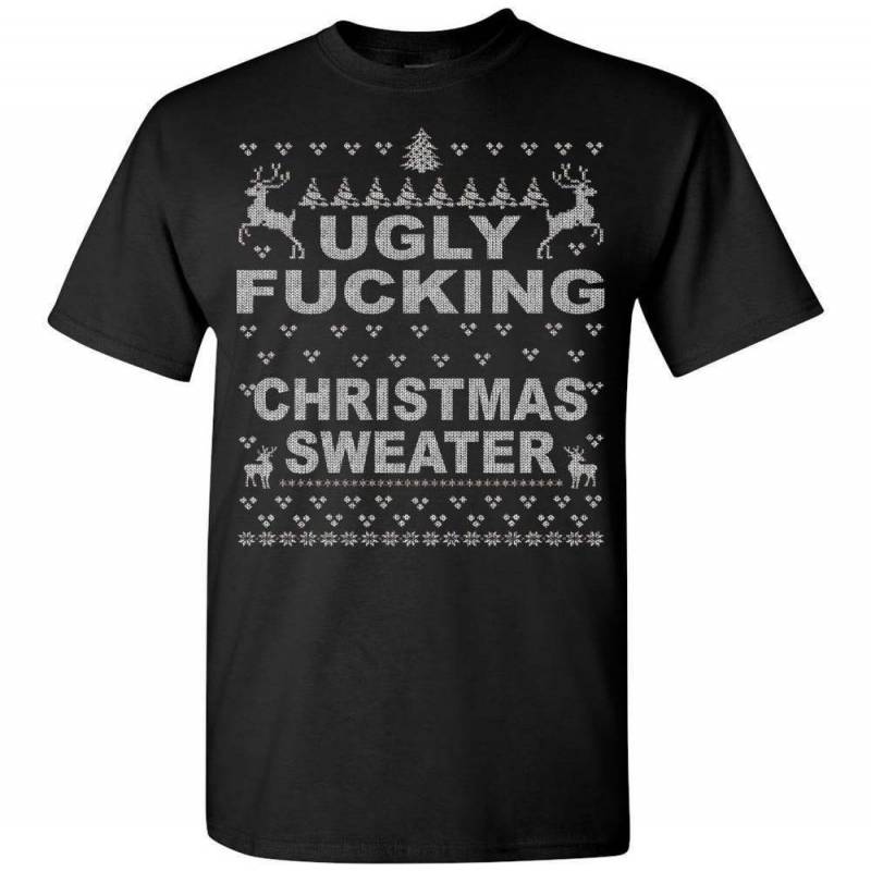 Ugly Christmas Sweater Funny Ugly Xmas TShirt, Adult And Youth Size