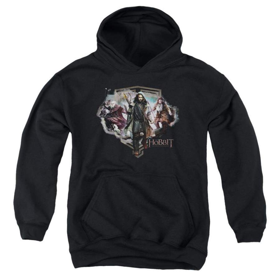 The Hobbit Three Dwarves Youth Hoodie (Ages 8-12)