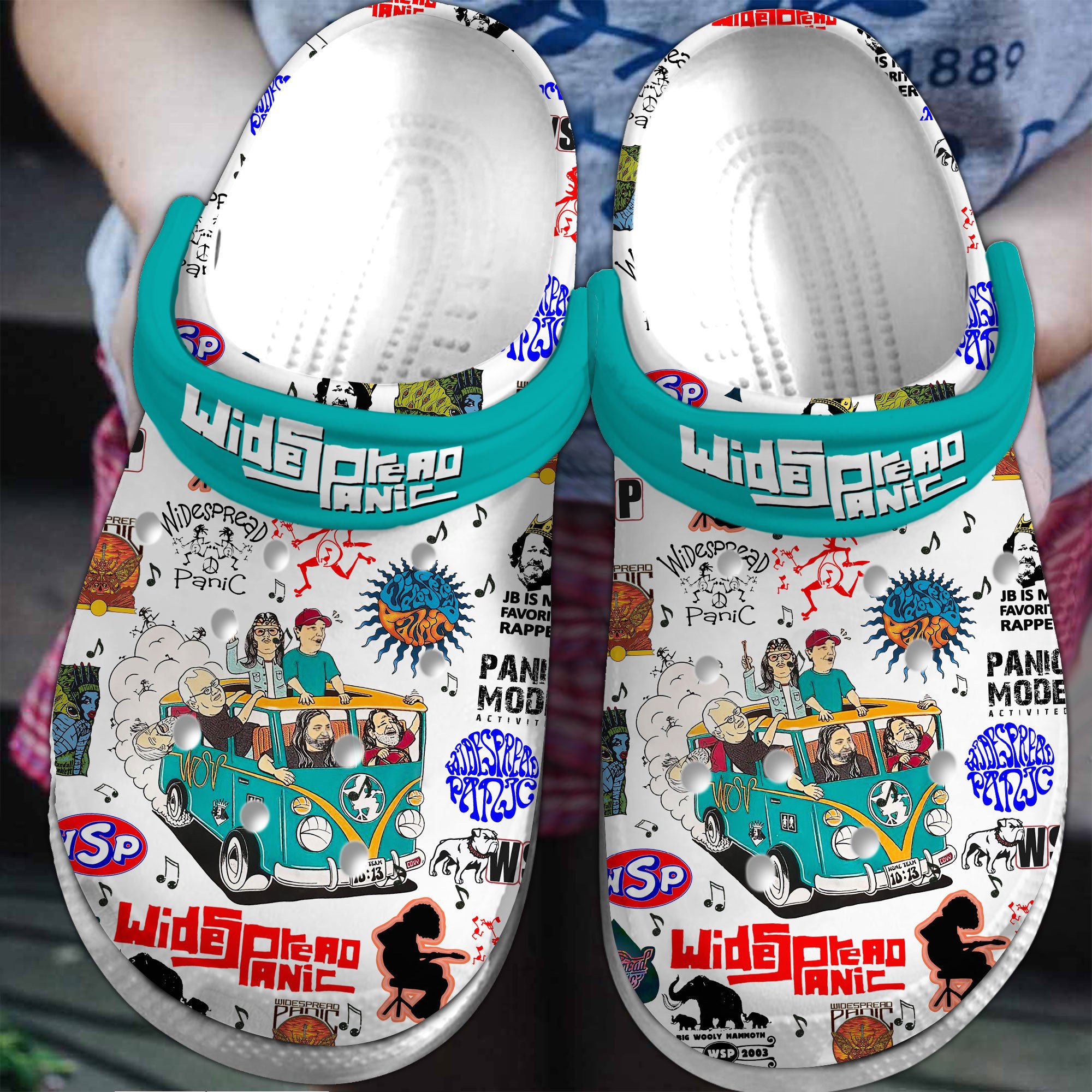 Widespread Panic Music Crocs Crocband Clogs Shoes Comfortable For Men Women and Kids