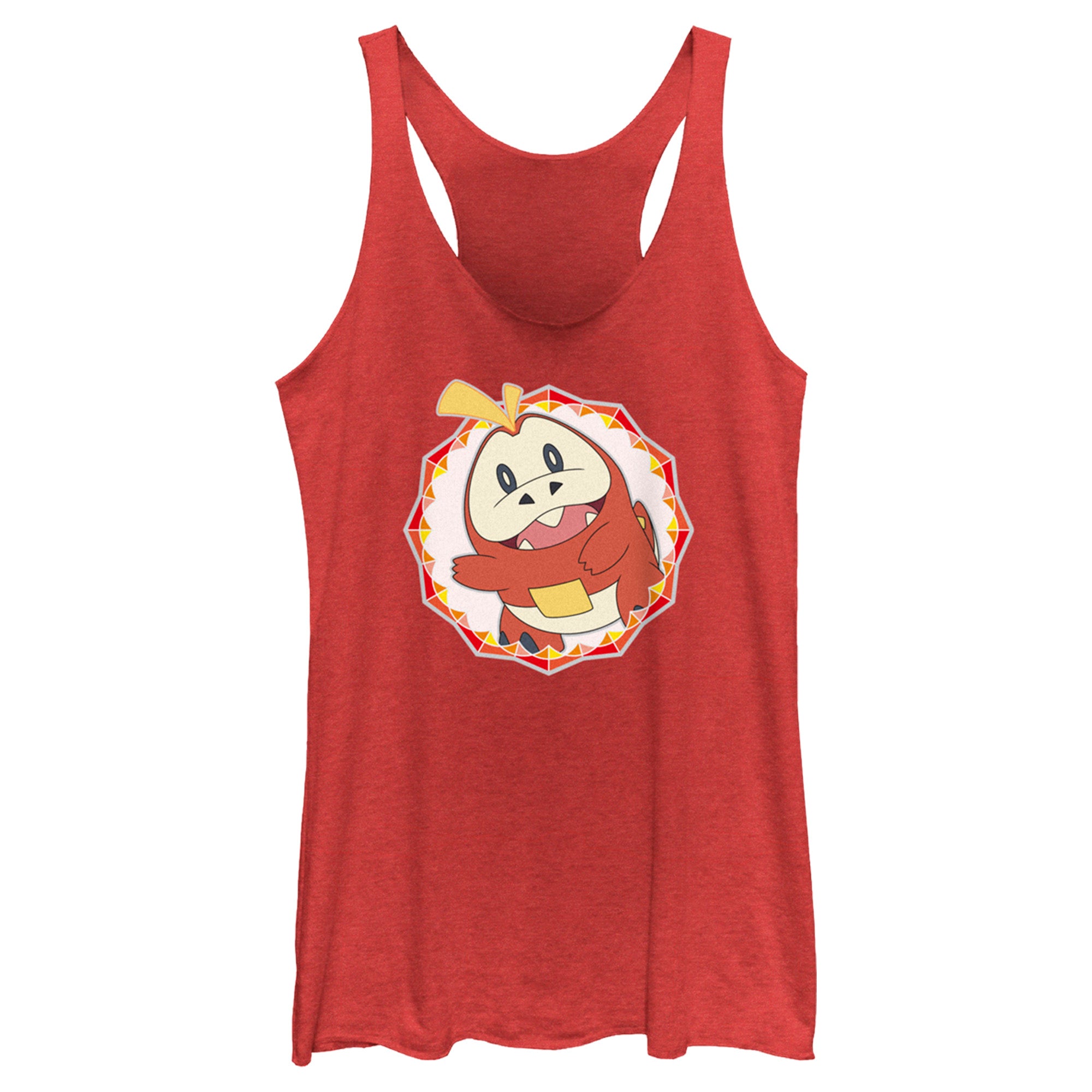 Women’S Pokemon Fuecoco Circle Racerback Tank Top