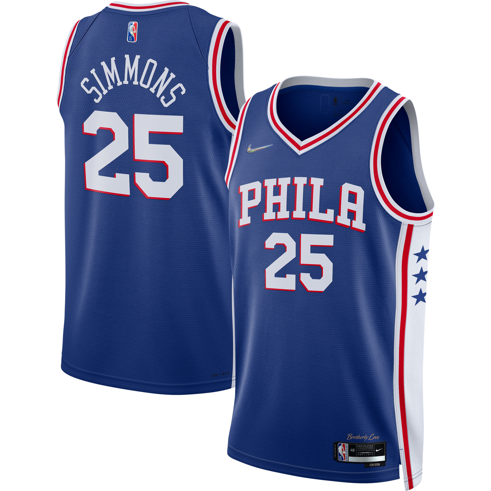 Ben Simmons Philadelphia 76ers 2021/22 Diamond Swingman Jersey – Icon Edition – Royal NBA