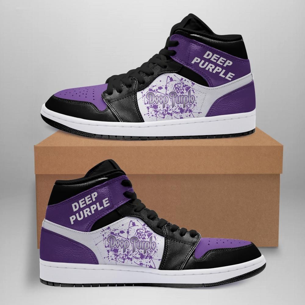 Deep Purple Rock Band Air Jordan Sneakers Team Custom Design Shoes Sport Eachstep Gift For Fans