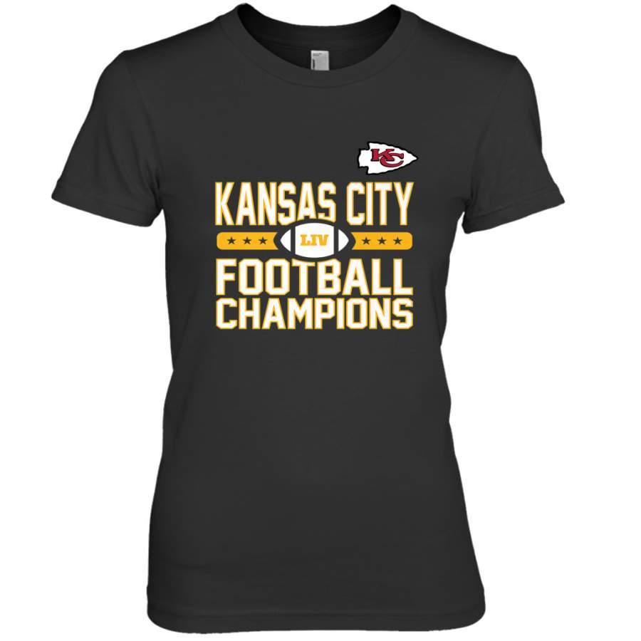 Kansas City Sideline Football _ The City Of Champions LIV Women’s Premium T-Shirt