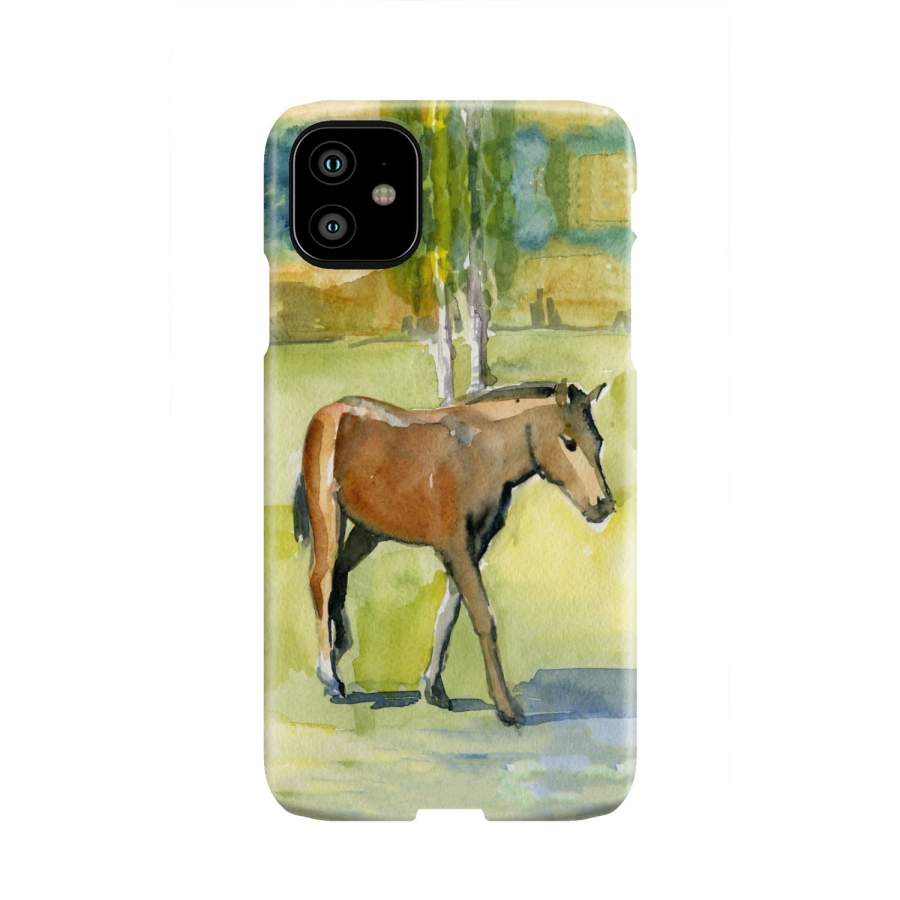 Watercolor III Horse Phone Case