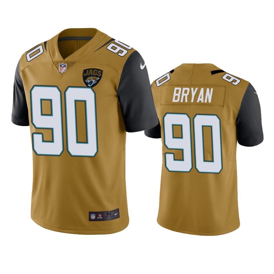 Jacksonville Jaguars Taven Bryan Color Rush Limited Gold Mens Jersey