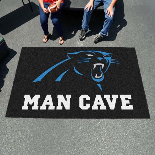 Carolina Panthers Man Cave Ultimat Logo Custom Area Rug Carpet Full Sizes Home Living Rugs Carpet Decor