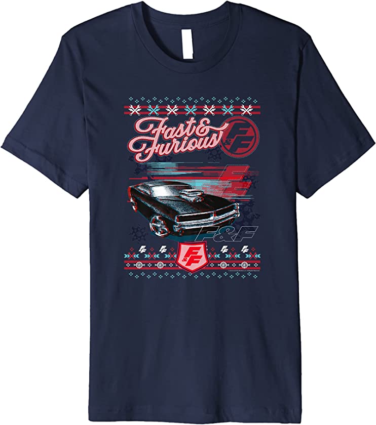 Ugly Christmas Sweater Car Logo Premium T-Shirt