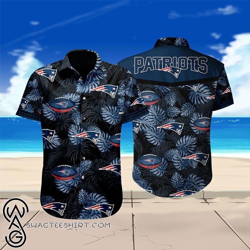 Beach Shirt New England Patriots Floral Hawaiian Shirt