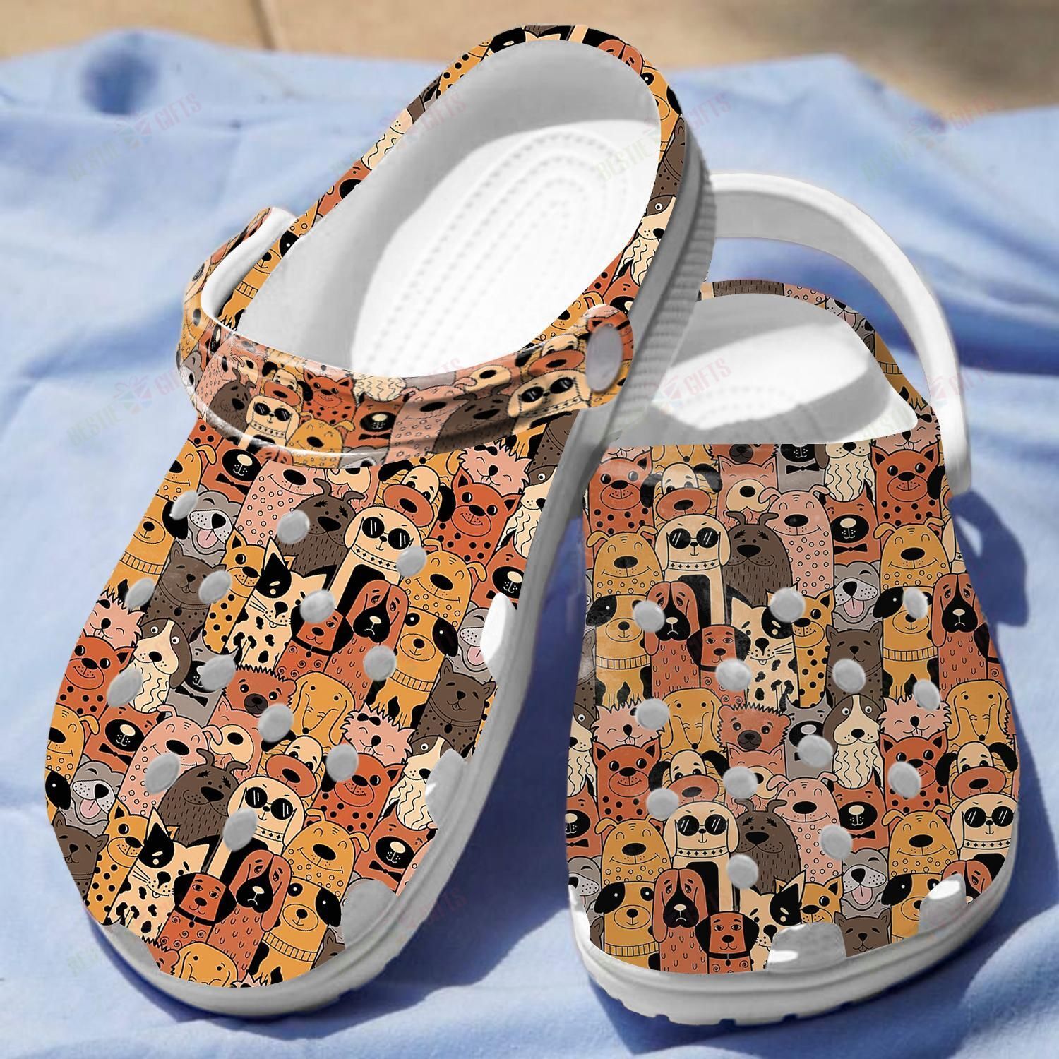 Funny Dogs Crocs Classic Clogs Shoes