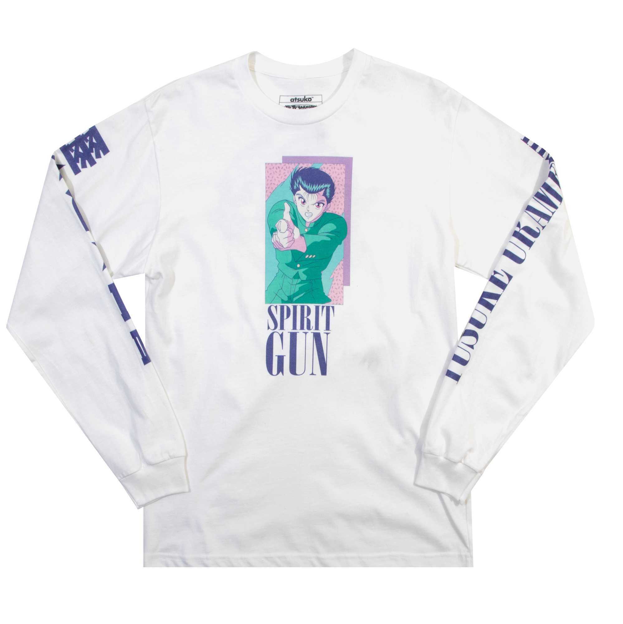 Yu Yu Hakusho Spirit Gun White Long Sleeve