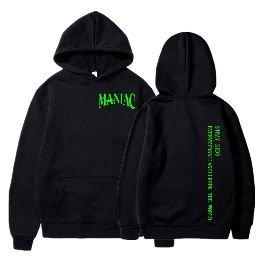 Stray Kids MANIAC Print Hoodies Kpop Harajuku Streetwear Men Women Oversized Sweatshirts Hoodie Korean Fashion Pullover Unisex alx