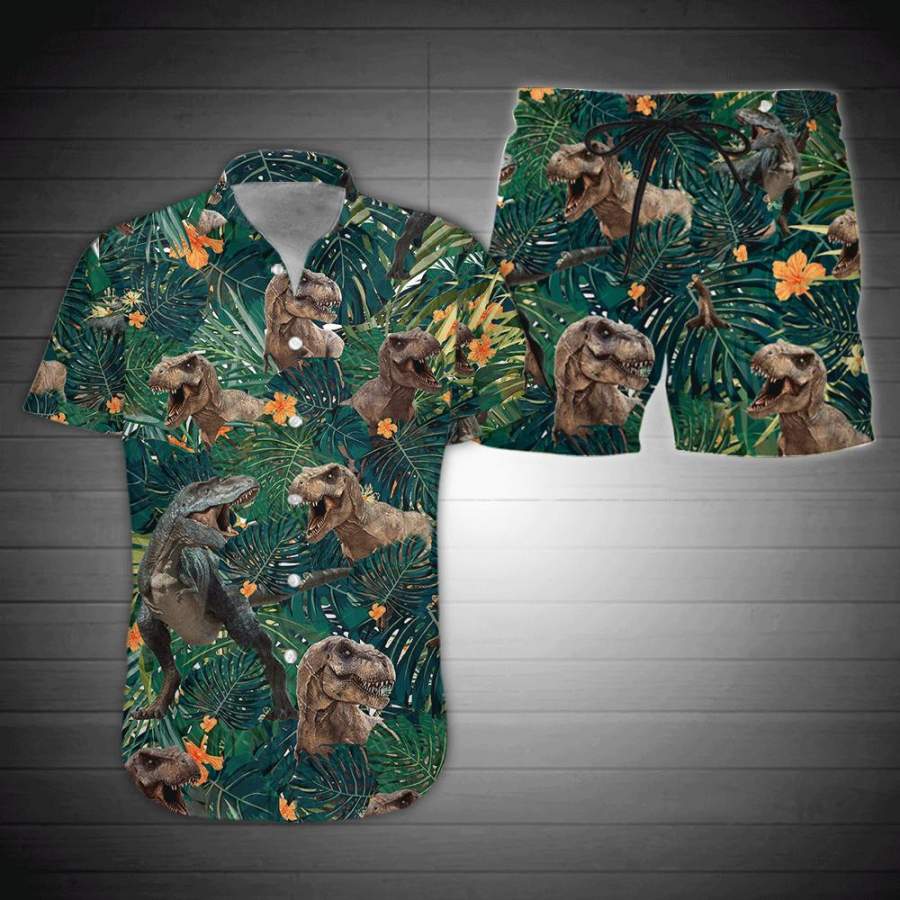 Dinosaurs Tropical Hawaii Aloha Shirts Ha108532