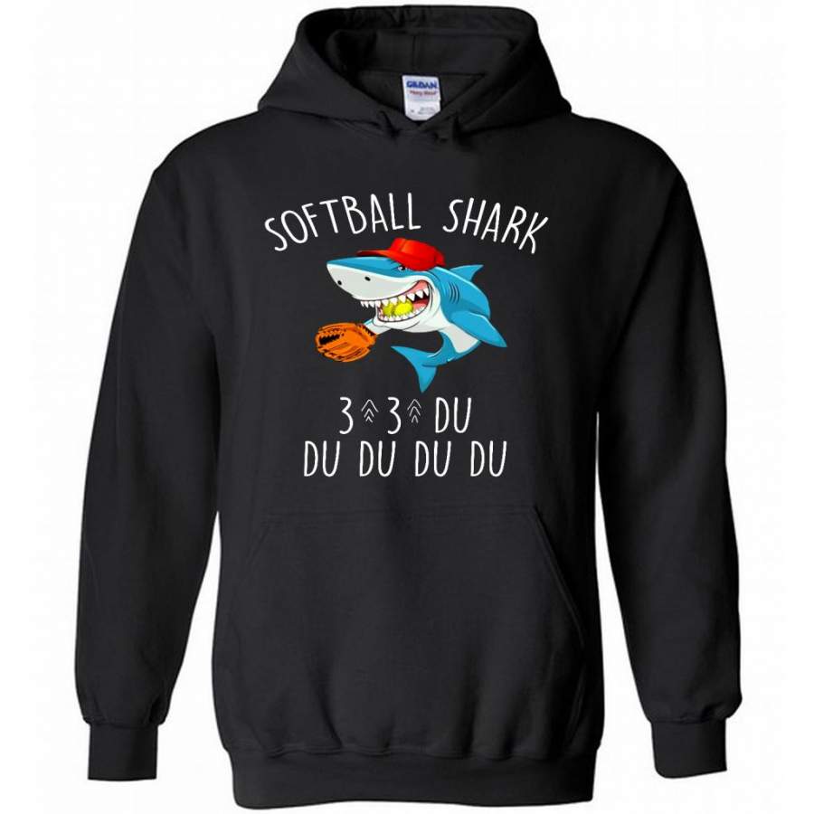 Softball Shark Du Du Du B – Gildan Heavy Blend Hoodie