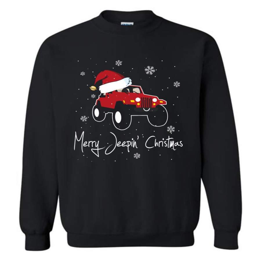 Jeep Shirt Merry Jeepas Jeep Sweatshirt Gift For Jeep Girls Or Guys Sweatshirt Lt11