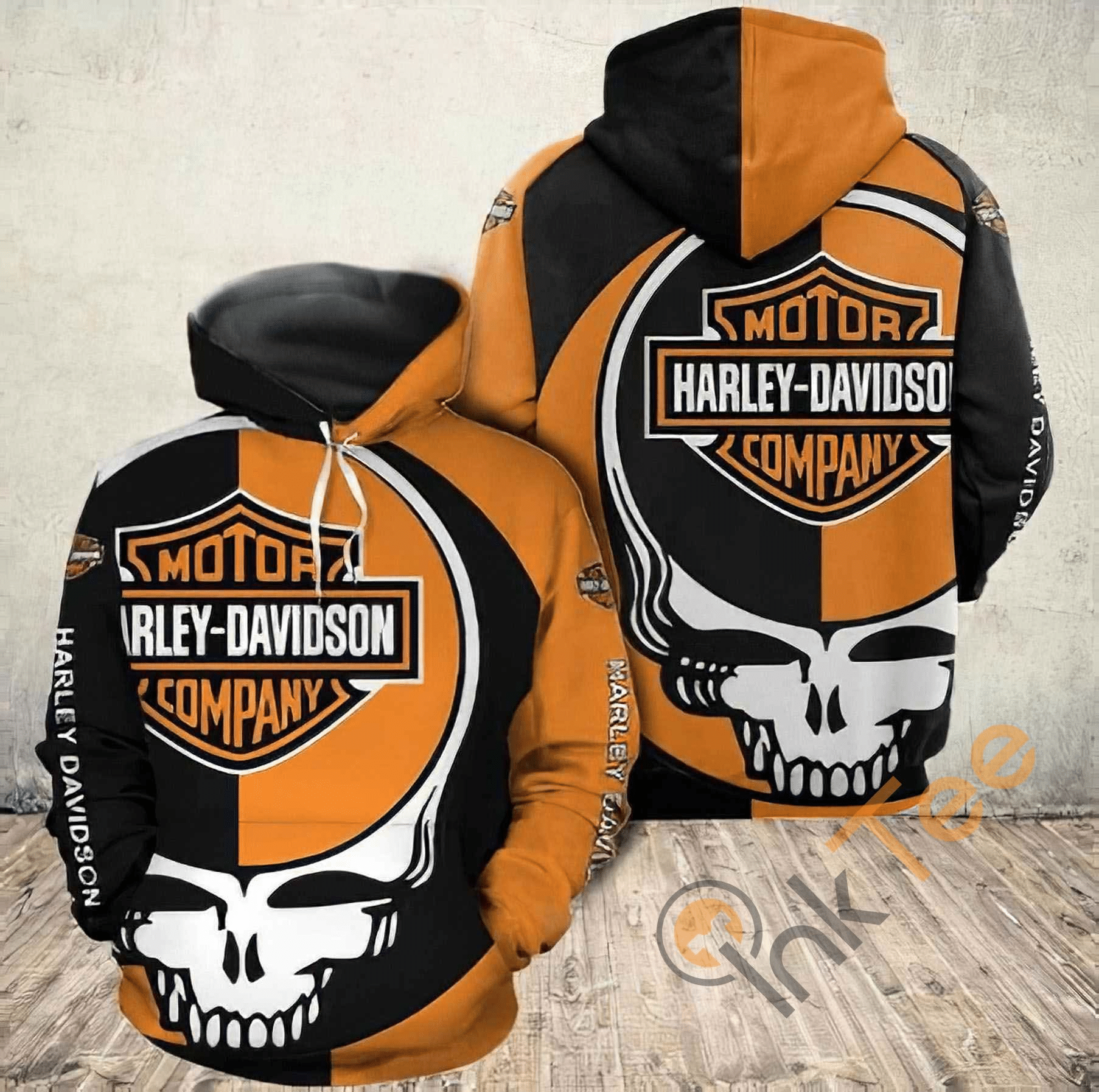 Character Motor Harley Davidson Company Skull 3D Hoodie All Over ...
