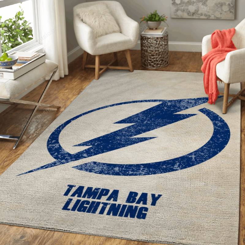 TAMPA BAY LIGHTNING Retro – Distressed Sports Rug Mats – Carpet