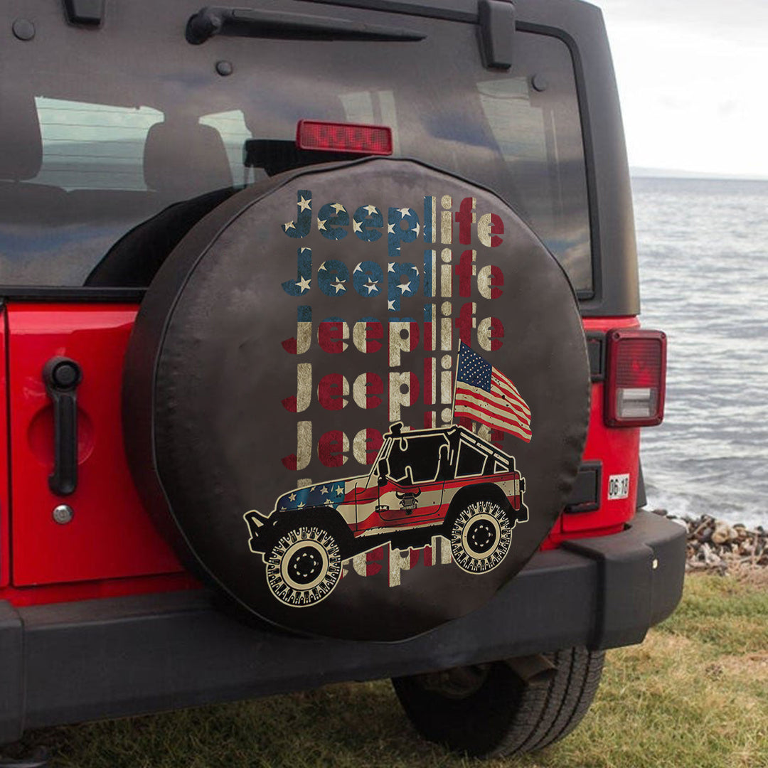 Jeep Life Vintage Spare Tire Cover Lt11