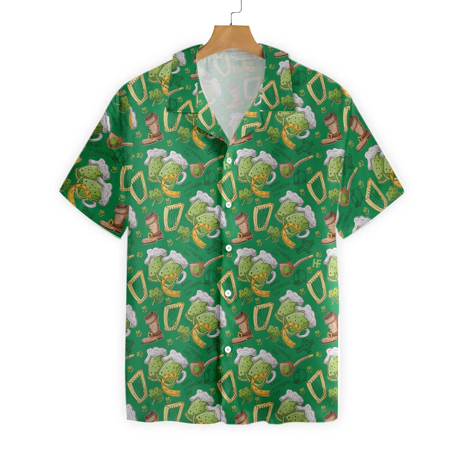 Happy Saint Day Ireland Proud Pattern 1 0701 Hawaii Shirt Ha52684