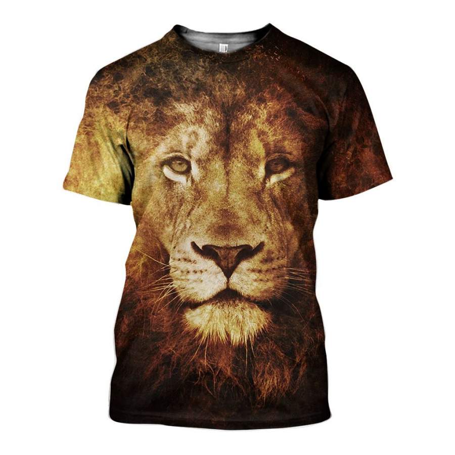 3D All Over Printed Fire Lion Shirts and Shorts