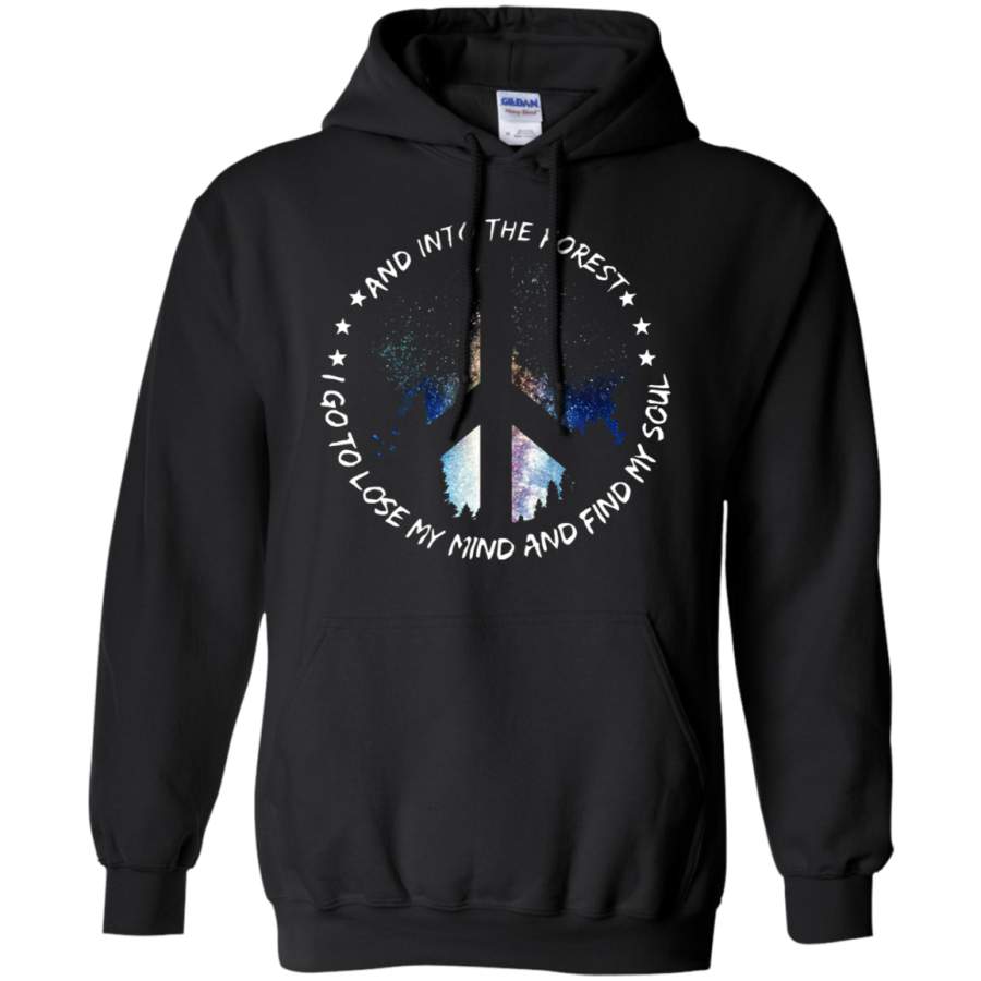 AGR Peace And Love Sign Into The Forest I Go To Lose My Mind Hoodie