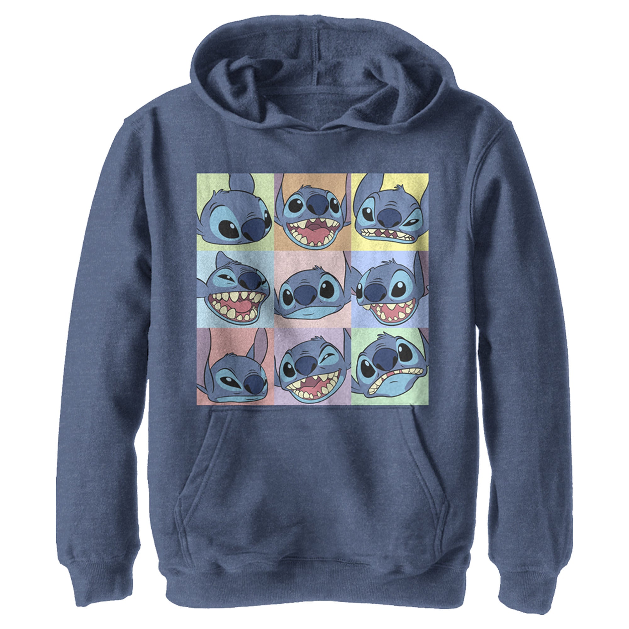 Boy’S Lilo & Stitch Facial Expressions Of Stitch Pull Over Hoodie