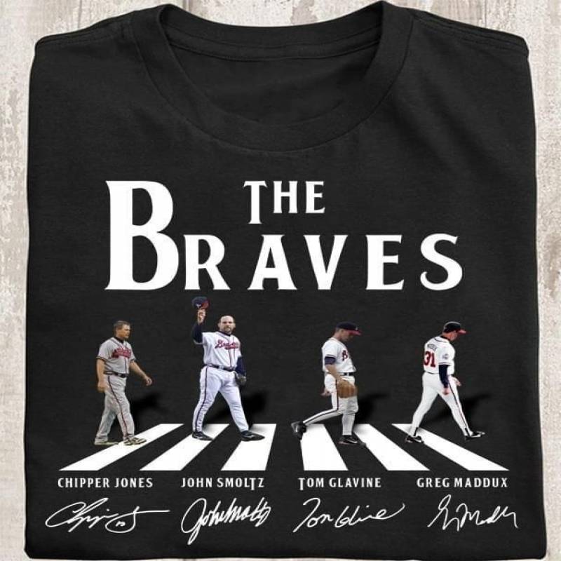 the atlanta braves abbey road signed t shirt