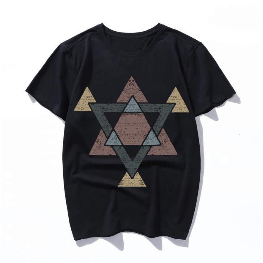 Abstract Western Tribal With Earth Tones Aesthetic T Shirts Women Men Ullzang Vintage T-Shirt Fashion Funny Cartoon Tshirt Korean Style Top Tees