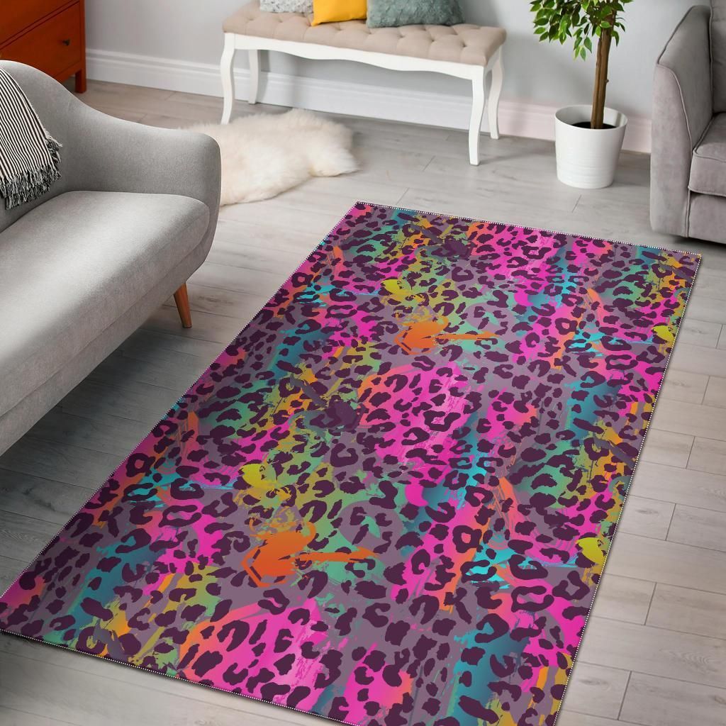 Rainbow Cheetah Leopard CL12101315MDR Rug