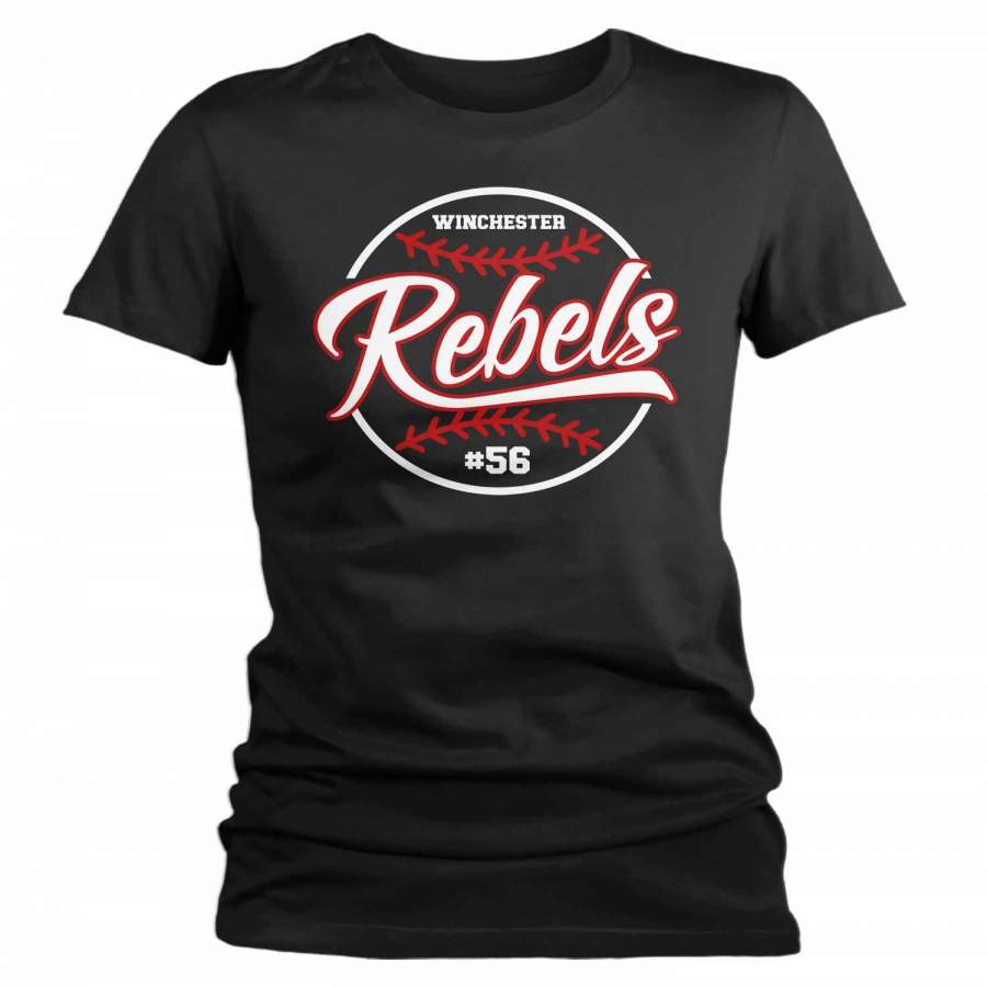 Women’s Personalized Baseball T Shirt Custom Vintage Shirts Softball T Shirt Personalized Softball Shirt Vintage Baseball