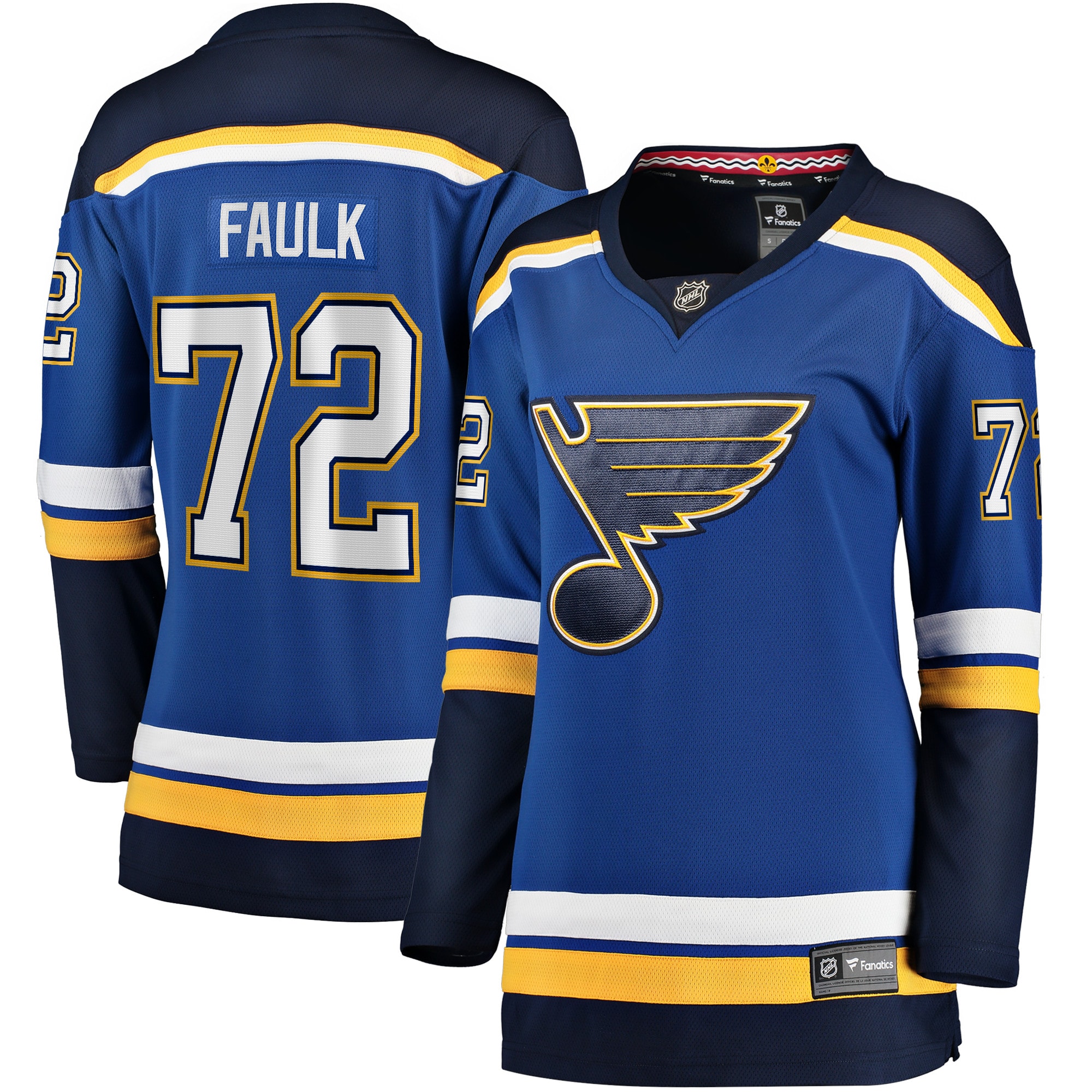 Justin Faulk St. Louis Blues Branded Women's Home Breakaway Player Jersey – Blue