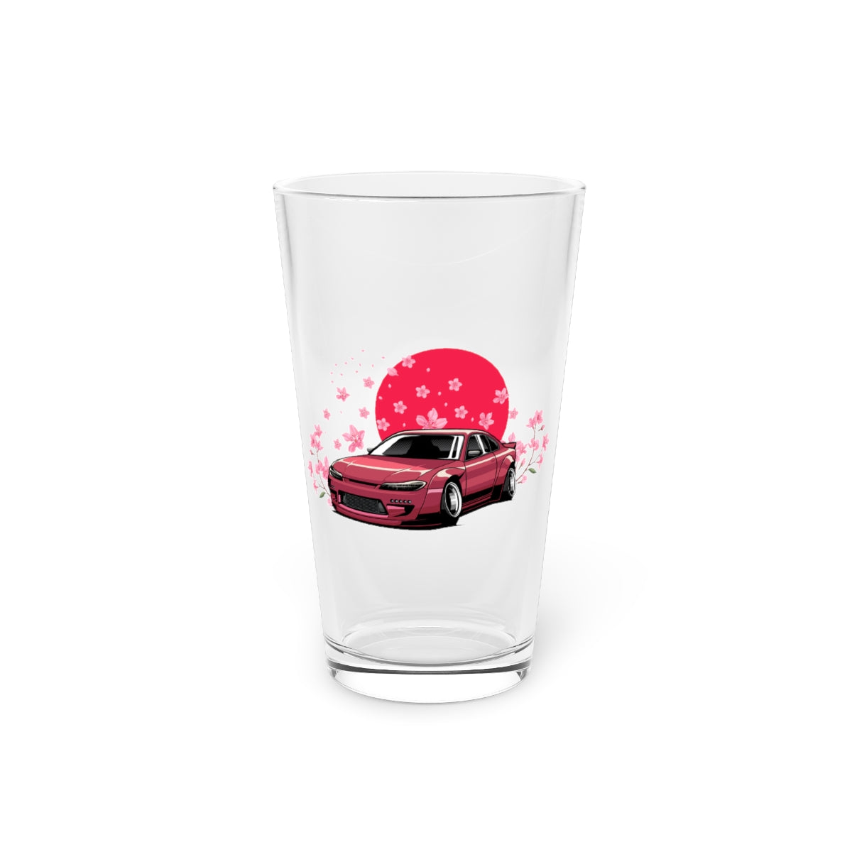 Beer Glass Pint 16Oz  Hilarious Sportscar Devotee Automobile Auto Sedan Car Lover Humorous Racing Aspiration Driving Enthusiast