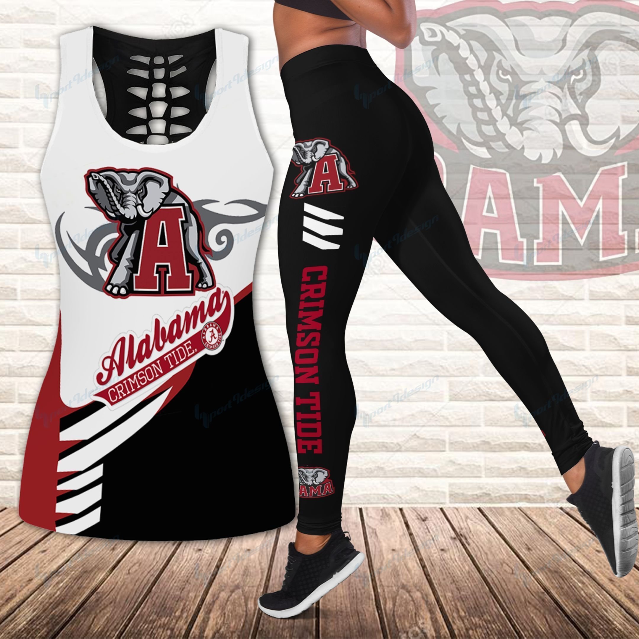 Alabama Crimson Tide Leggings/ Tank Top Limited 025