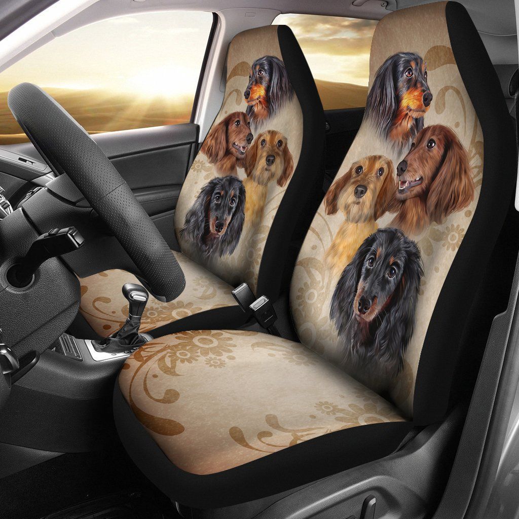 Vintage Dog Car Seat Covers Set Of 2