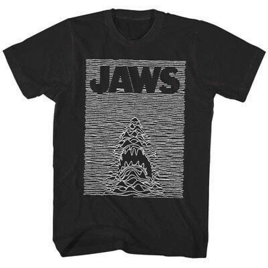 Jaws Shark Joy Division Parody Men’S T Shirt Movie Poster Ocean Waves Bite